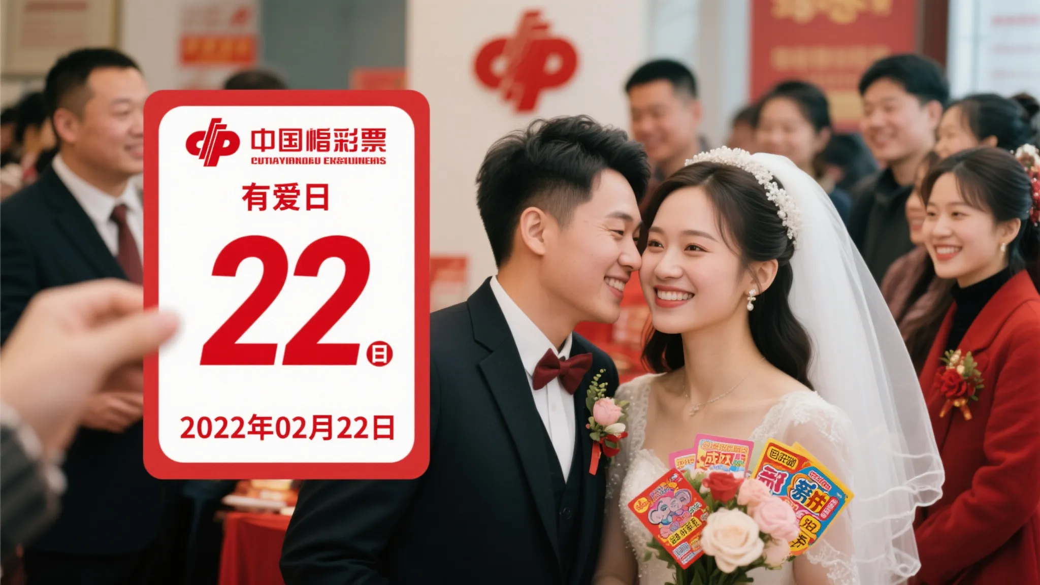20220222爱意满载日，福彩刮刮乐助新人传递幸福