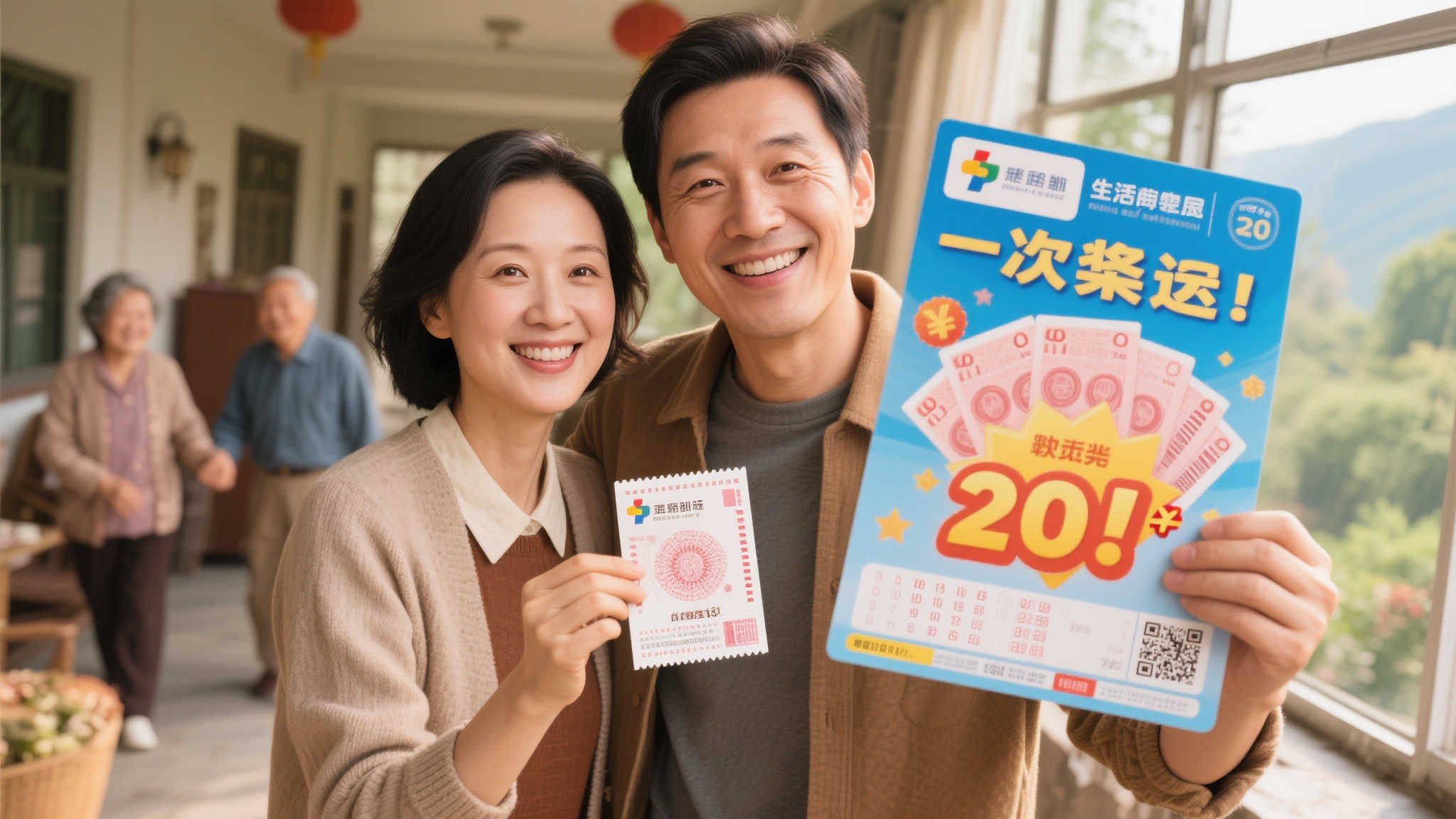 女子探亲期间丈夫自选号码喜中7星彩500万大奖